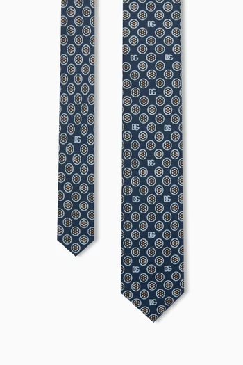 Logo Tie in Silk