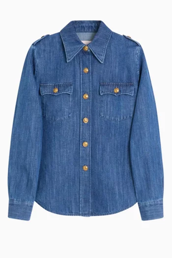 Button-up Shirt in Denim