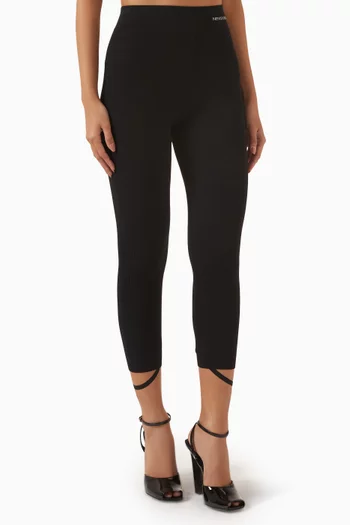 Sadie Knit Crop Leggings in Viscose Blend
