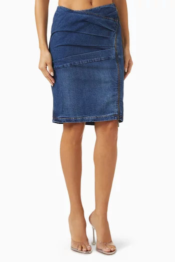 Livia Asymmetric Skirt in Denim