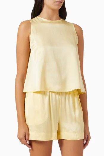 Sofia Top in Silk-charmeuse