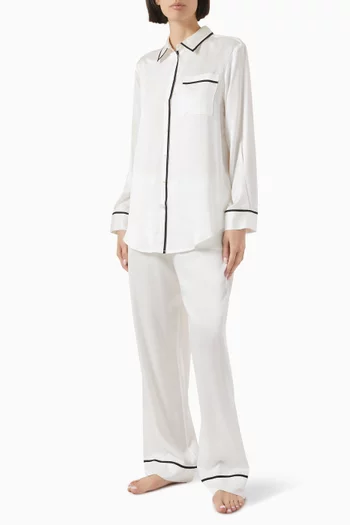 The London Pyjama Top in Silk