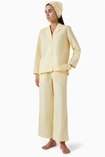 طقم بيجاما بنطال وقميص 402 قطن مطاطي