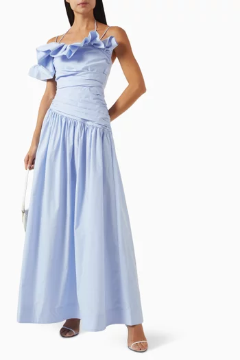 Maiori Maxi Dress in Cotton Poplin