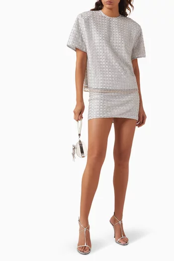 Beaded Mini Skirt
