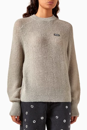 Logo Sweater in Wool-blend