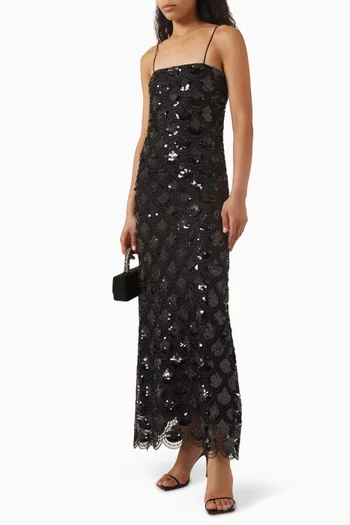 Sequin Slip Maxi Dress