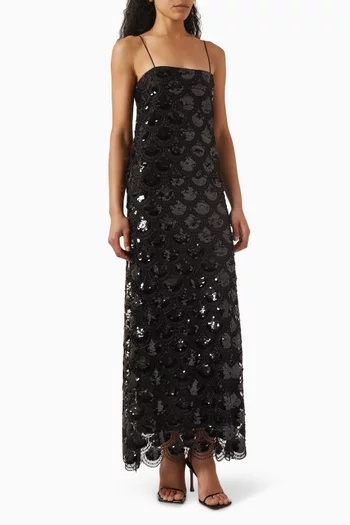 Sequin Slip Maxi Dress