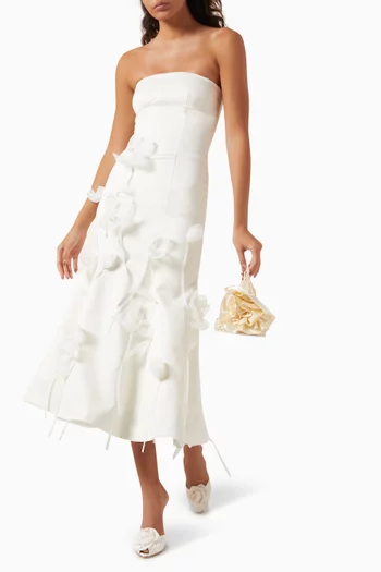 3D Lily Midi Dress