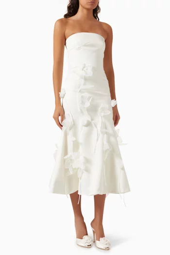 3D Lily Midi Dress