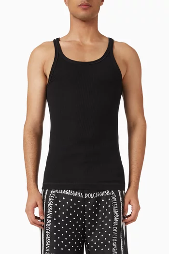 Slim Tank Top in Cotton Jersey