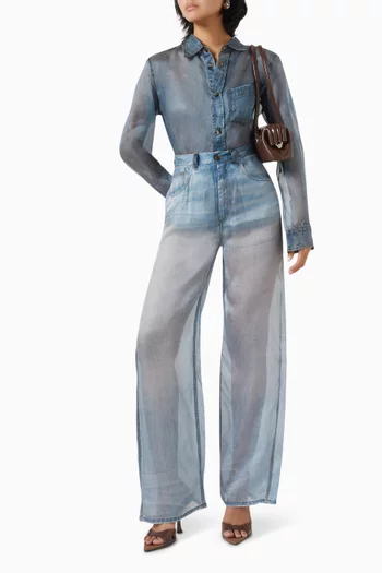 Ronda Sheer Shirt in Silk