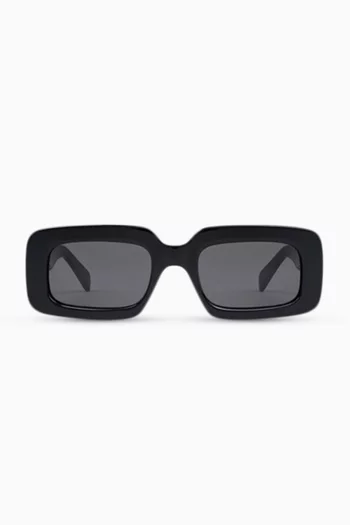 Triomphe Rectangle Sunglasses in Acetate