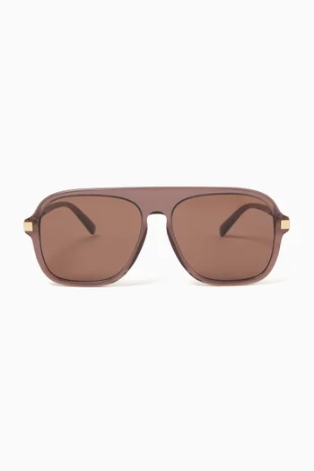 Aviator Sunglasses in Bio Acetate