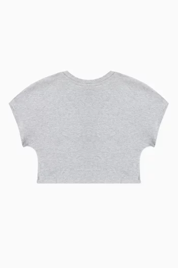 Glitter Print T-shirt in Stretch Jersey