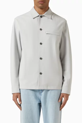 Overshirt in Stretch-nylon