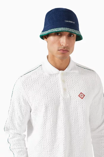 Logo-embroidered Bucket Hat in Cotton-terry