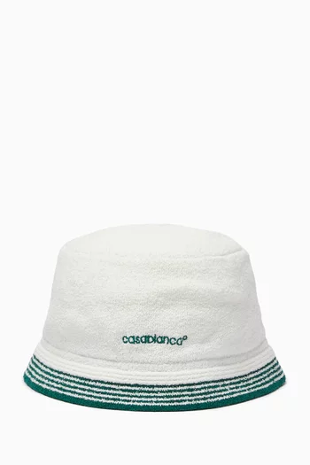 Logo-embroidered Bucket Hat in Cotton-terry