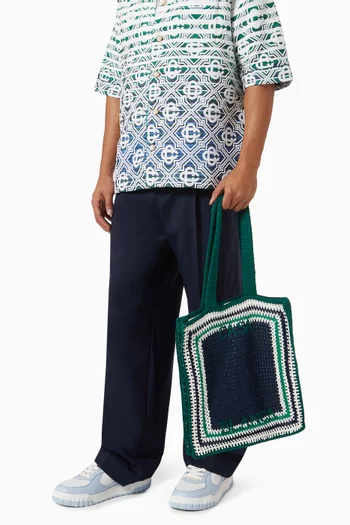 Crochet Tote Bag in Cotton