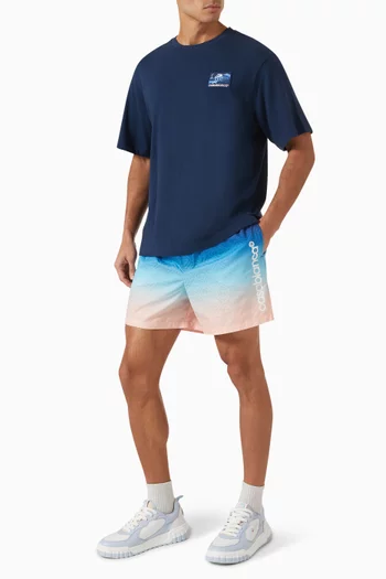 Greek Temple Oversized T-shirt in Cotton