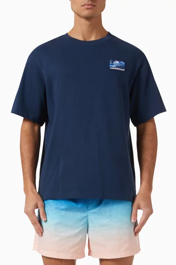 Greek Temple Oversized T-shirt in Cotton