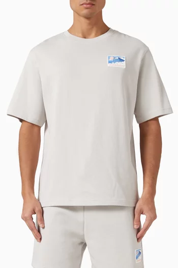 Greek Temple Oversized T-shirt in Cotton
