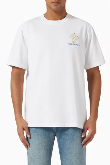 Diamond Column T-shirt in Cotton