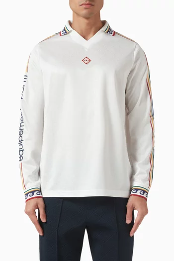Football Shirt in Jacquard Monogram Fabric