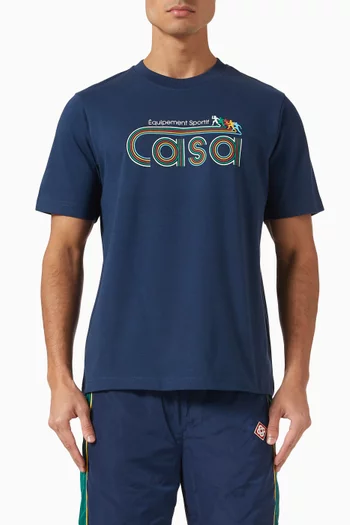 Equipment Sportif Logo T-shirt in Cotton