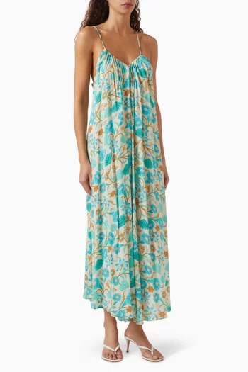 Goldie Strappy Maxi Dress in LENZING™ ECOVERO™ Viscose