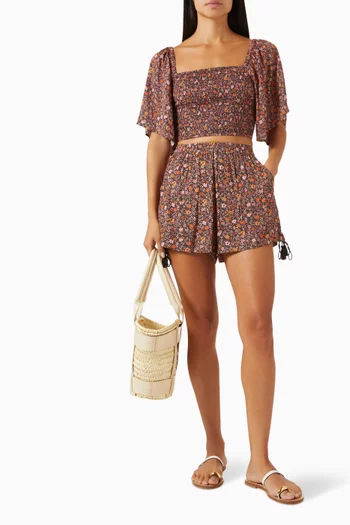 Love Jetty Shirred Top in LENZING™ ECOVERO™ Viscose