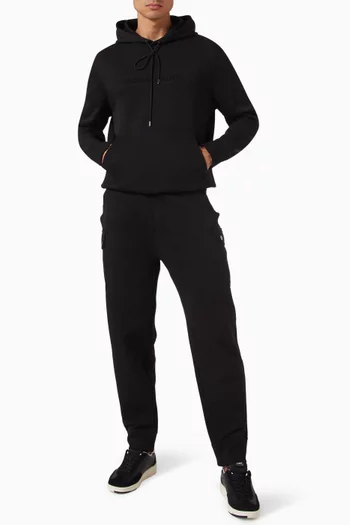 Logo-embossed Hoodie in Cotton-blend