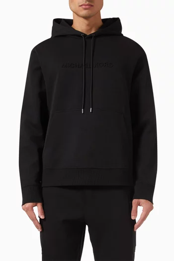 Logo-embossed Hoodie in Cotton-blend