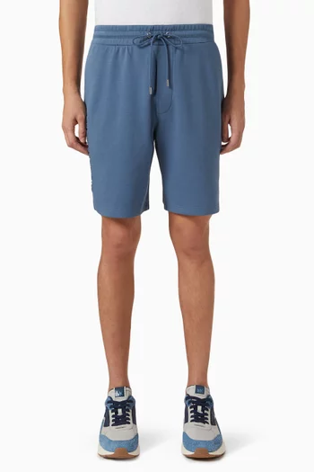 Embossed Logo Shorts in Cotton-blend