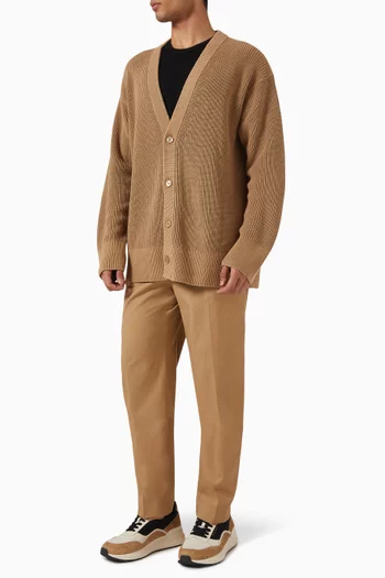 Oversized Cardigan in Cotton Knit