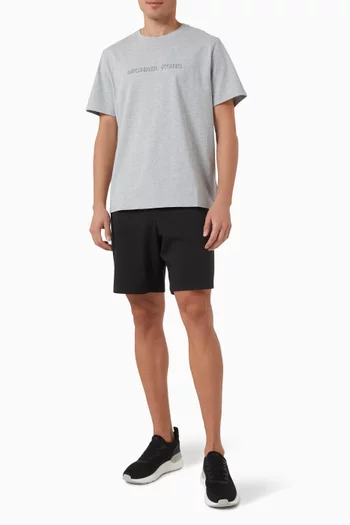 Logo Embossed T-shirt in Cotton