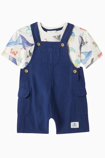 Marine 2-piece Set in Organic cotton & Linen