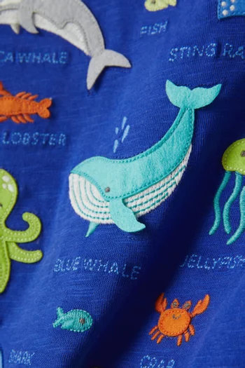 Marine Life Relaxed T-shirt in Organic Cotton