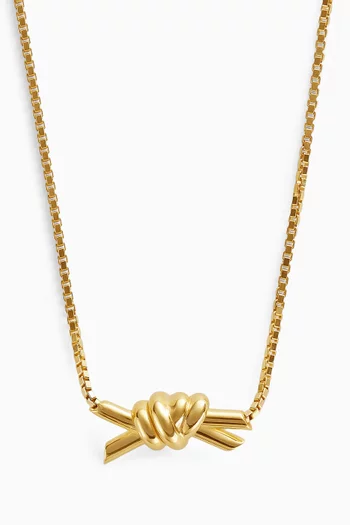 Knot Necklace in 18kt Gold-plated Sterling Silver