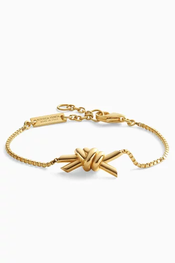Knot Bracelet in 18kt Gold-plated Silver