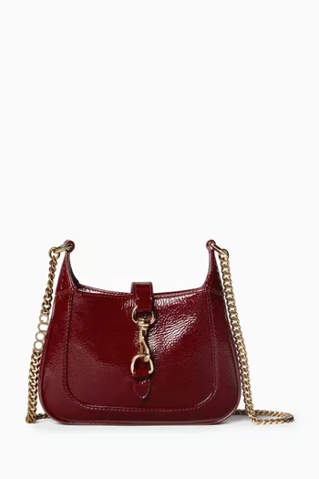 Jackie Notte Mini Bag in Crinkled Patent Leather
