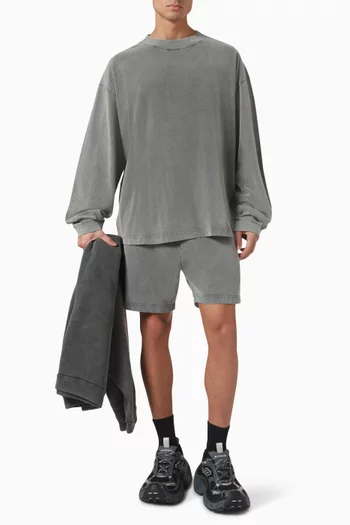 Vintage-vibe Sweater in Cotton Jersey