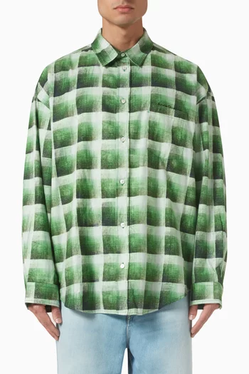 Check-print Shirt in Flannel