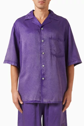 Button-up Shirt in Fluid Twill