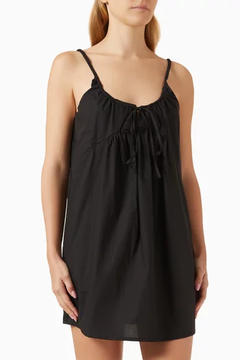 Double V Dress in Organic-cotton