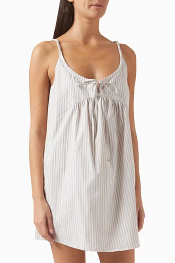 Double V Dress in Organic-cotton