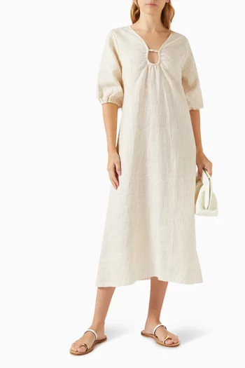 Squared Dress in Organic-cotton