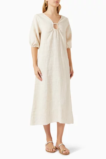 Squared Dress in Organic-cotton