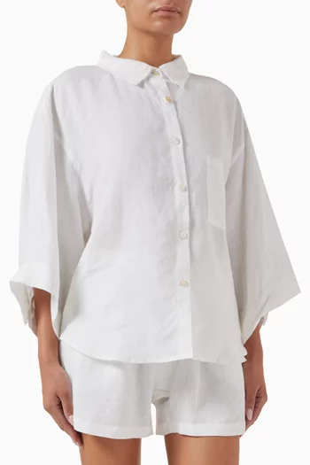 03 Shirt & Shorts Set in Linen