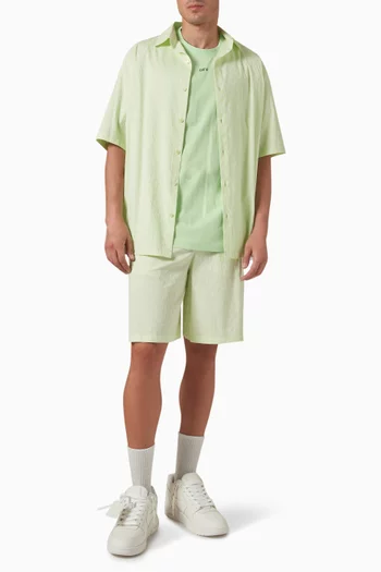 Bowling Shorts in Cotton-blend Jacquard